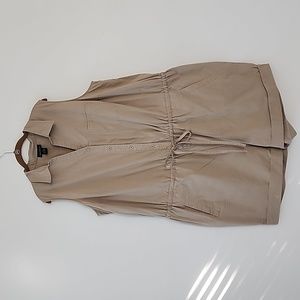 Lane Bryant Safari Khaki Sleeveless Romper Shorts W26 box27